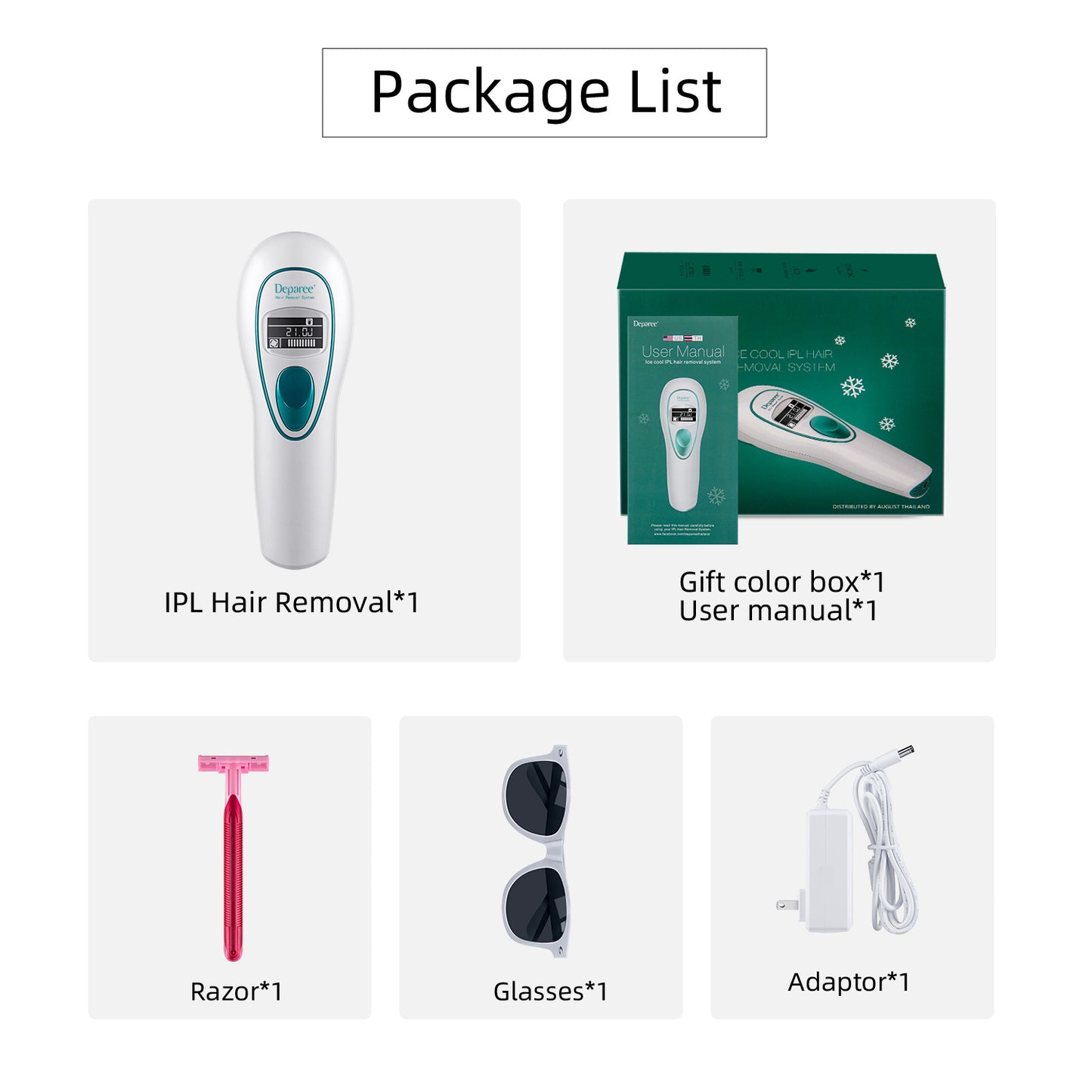 Household cold hair removal equipment