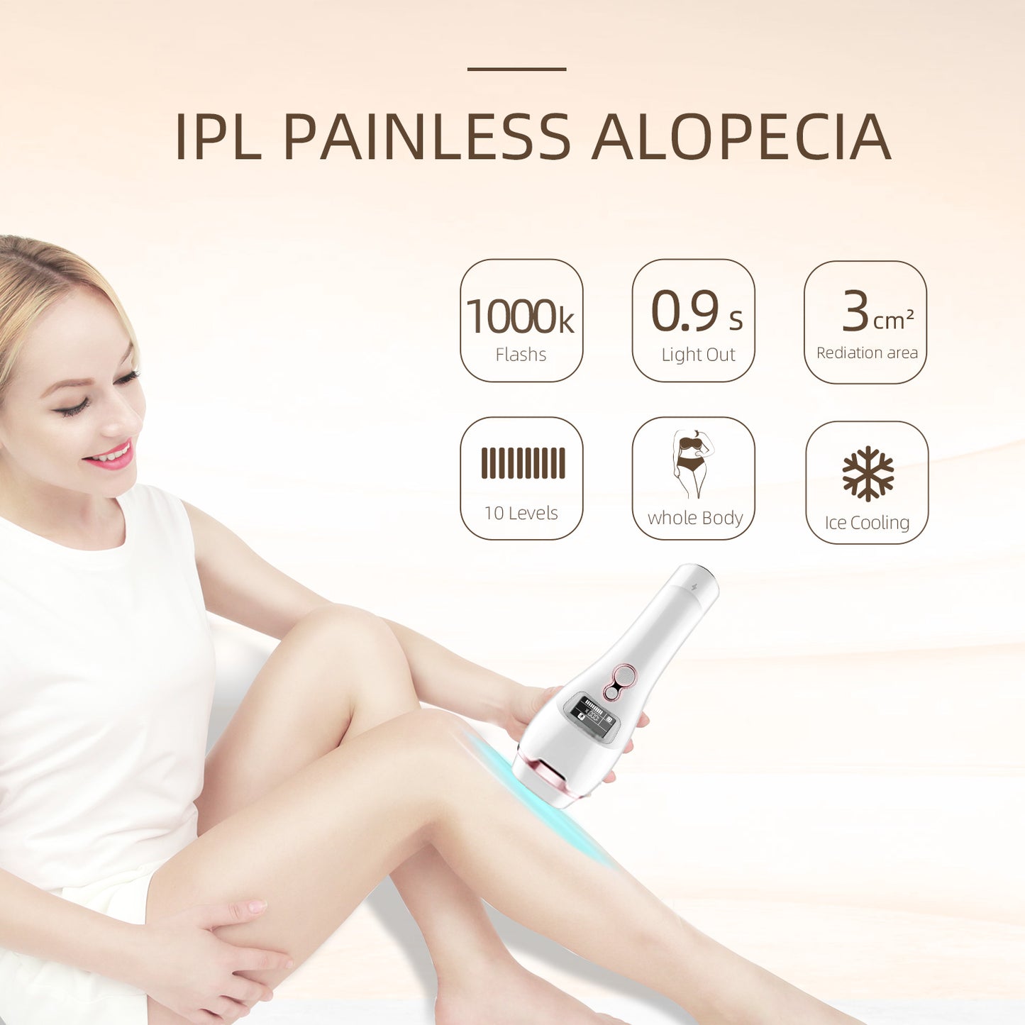 Medical grade cold and painless laser hair removal equipment