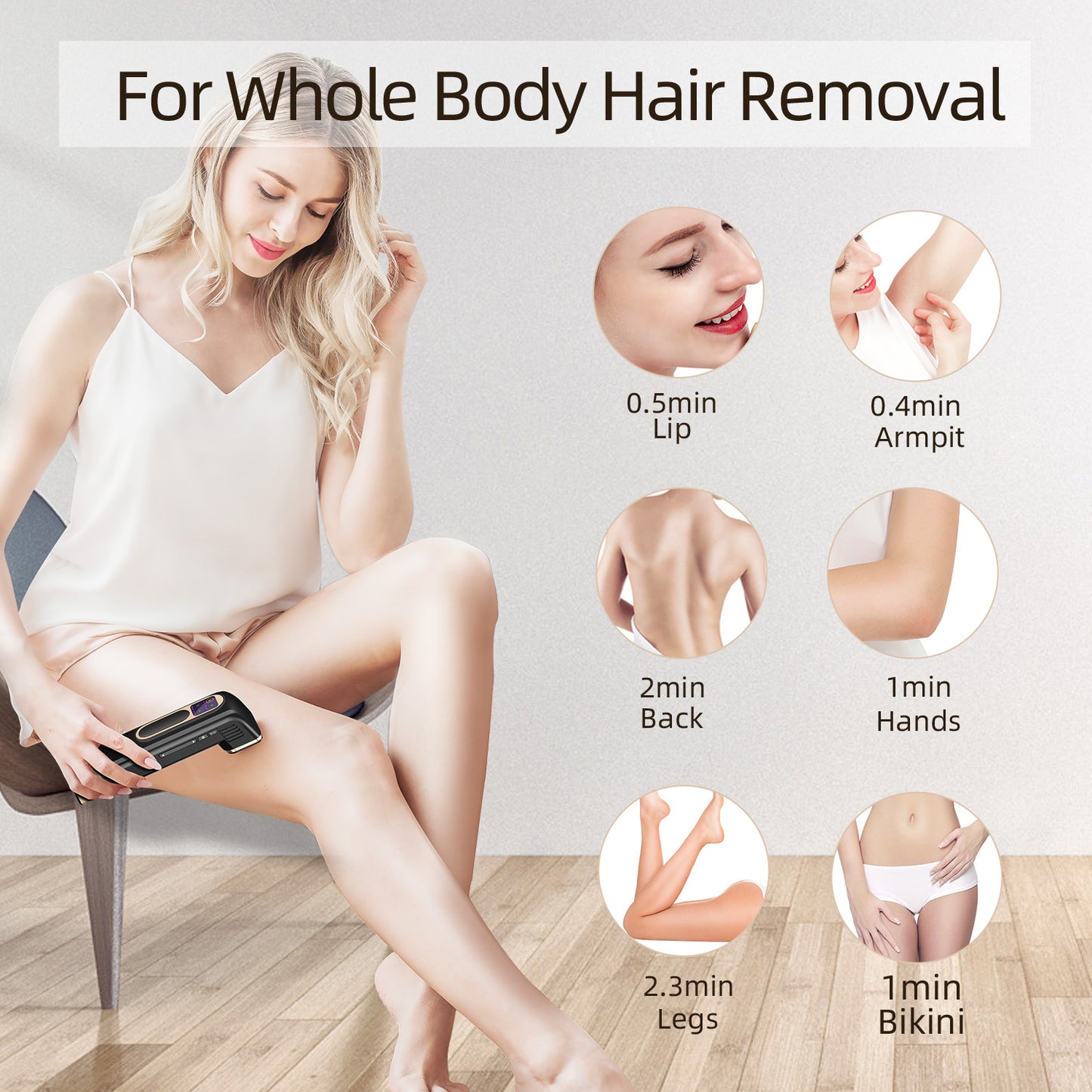 Hair with 28J Large Energy IPL Hair Removal Device