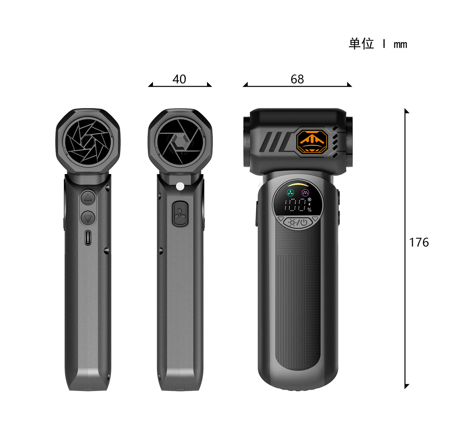 Deparee Compressed Air Dusters, 8000mAh Battery High Wind with Memory Setting, LED Light Multi-Nozzles for Car, Home, Office, Pet, Electronics